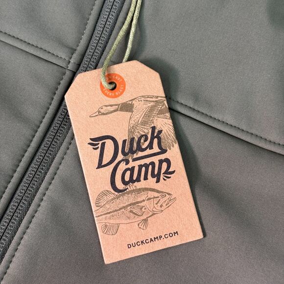 Duck Camp Vest Mens Medium Ms Contact Softshell Moss Green Outdoor Hunting NEW - Picture 4 of 11